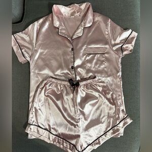 Silky Pink Women's Pajama Set
